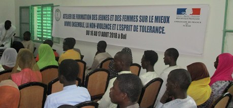 Atelier de formation des jeunes et des femmes sur le vivre-ensemble à Bol, 16 et 17 août 2018