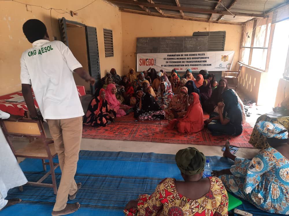 Formation de 100 jeunes filles et femmes à la transformation des produits locaux, Mao, 2021